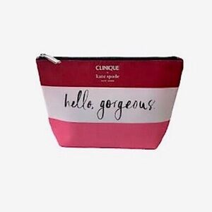 Clinique x Kate Spade Pink Cosmetic Bag NWOT